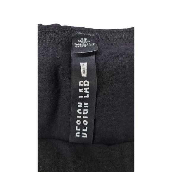 Lord & Taylor Design Lab Women Size Small Black Off-Shoulder Ruffled Collar Top - Picture 6 of 6